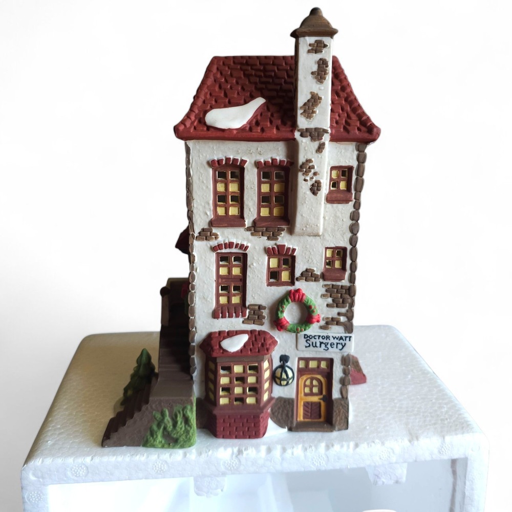 RARE Dept 56 Dickens Village CH Watt Physician 5568-9  House Boxed Lighted